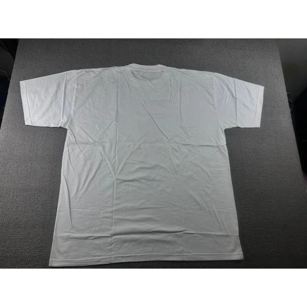 Vintage Cotton Club T-Shirt Men XXL White Mouse Flipping Off Cat Cotton Funny